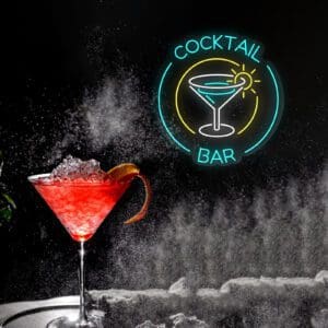Neón led Cocktail Bar