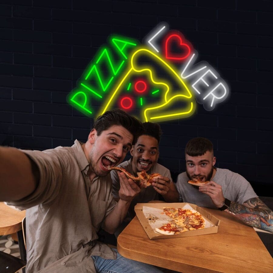 Neón Pizza para bares y restaurantes