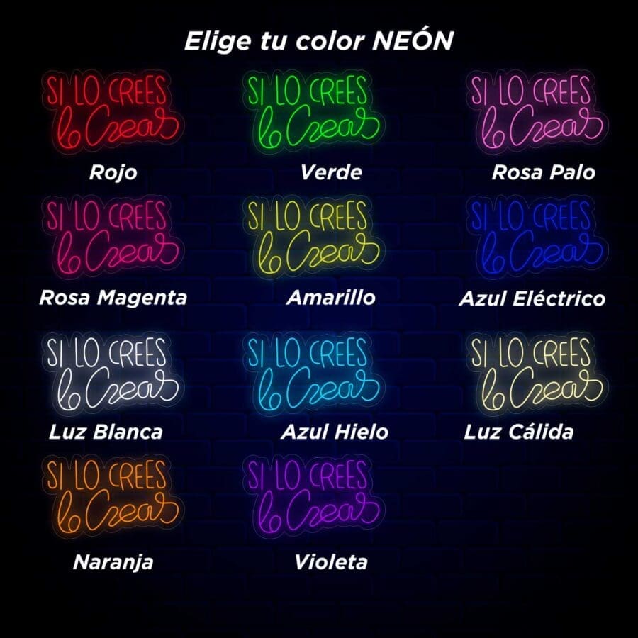 Neón Led Si lo Crees lo Creas